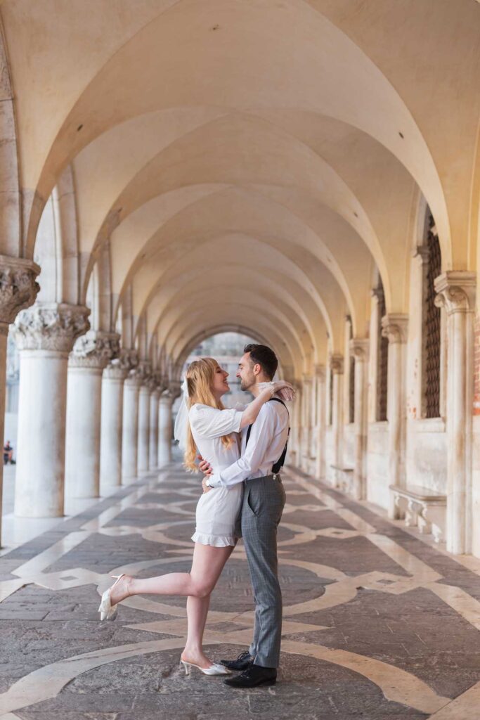 Couple engagement photoshoot in Venice, Italy