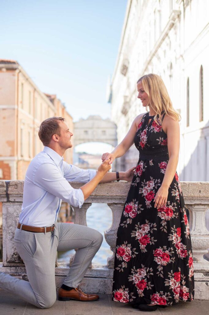 Proposal near the Bridge of Sighs