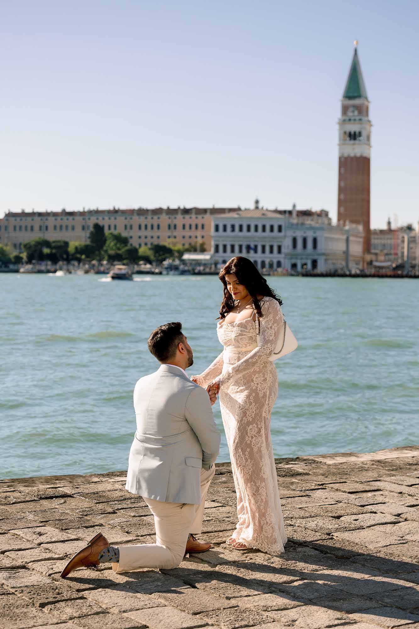Venice Proposal Photographer - Engagement on San Giorgio Maggiore Island